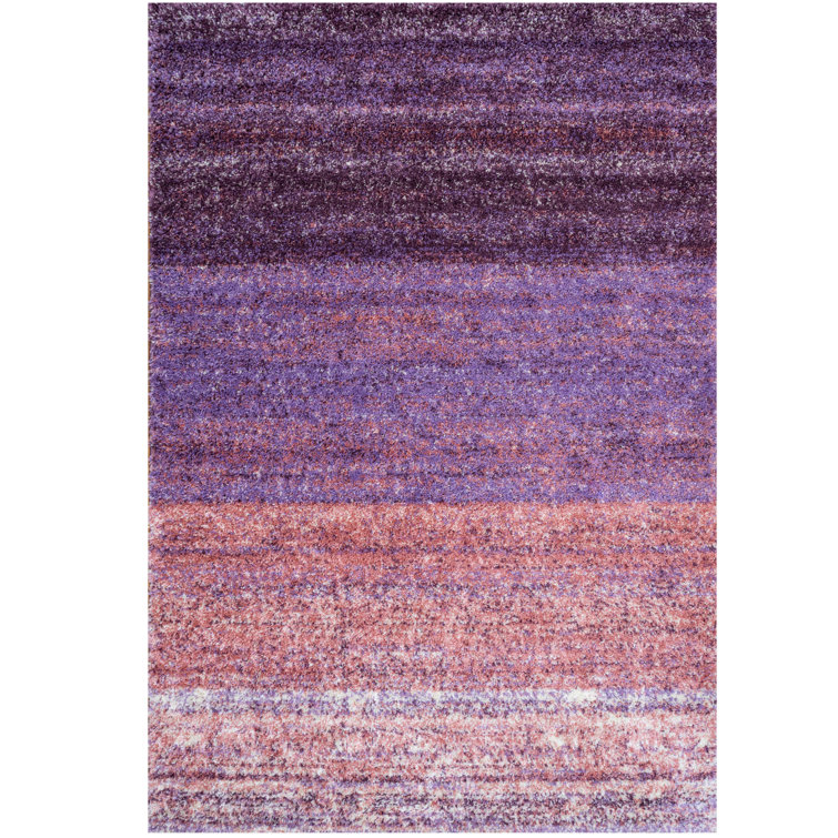 Latitude Run Luxury Shaggy Lavender Rug & Reviews Wayfair.co.uk